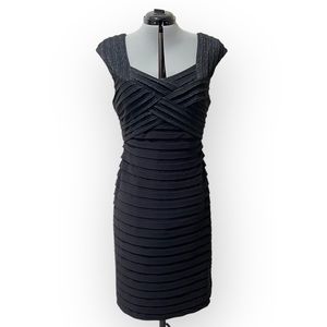 Adrianna Papell black cocktail dress